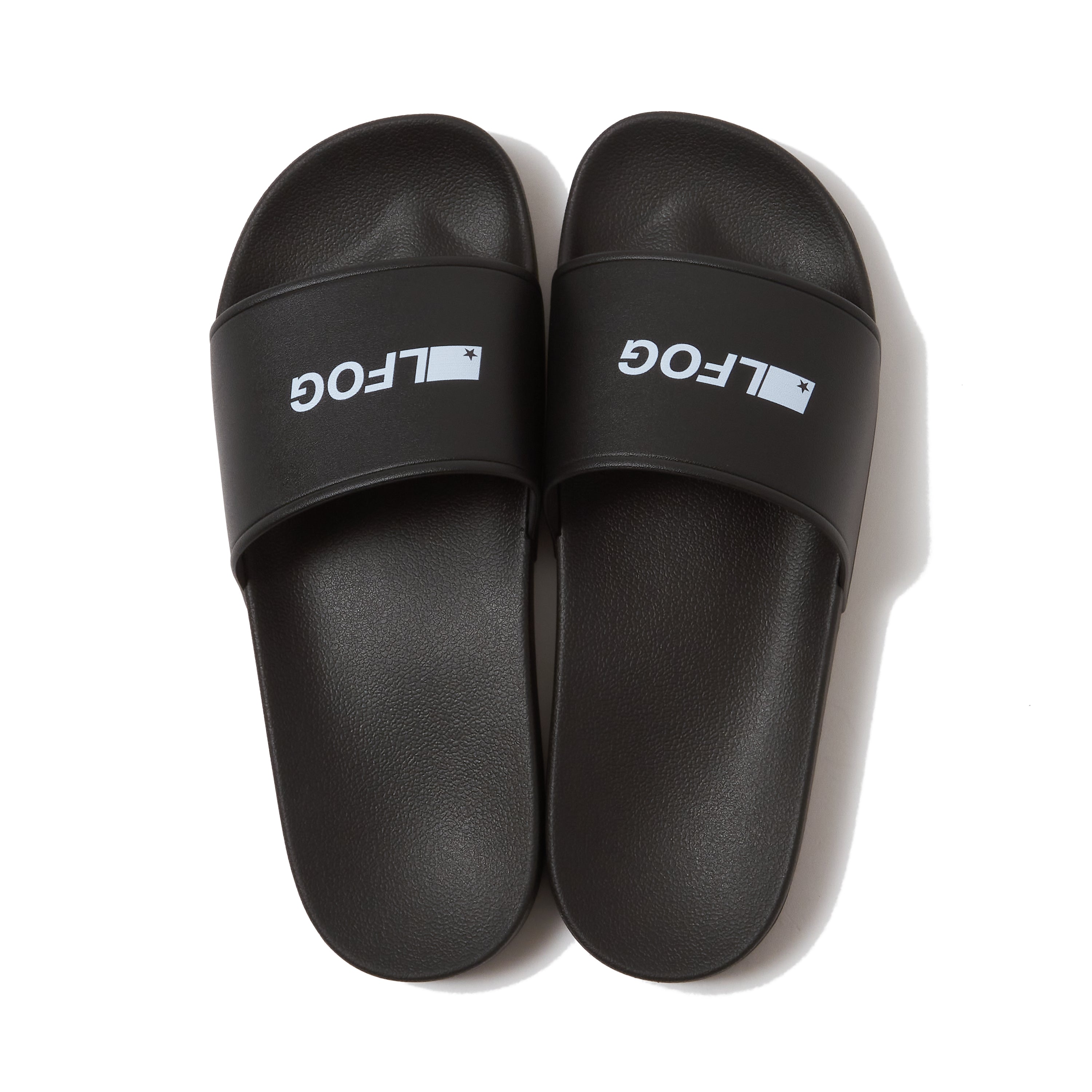 【再入荷】 SHOWER LFOG – BLACK（LOGO） SANDALS 靴