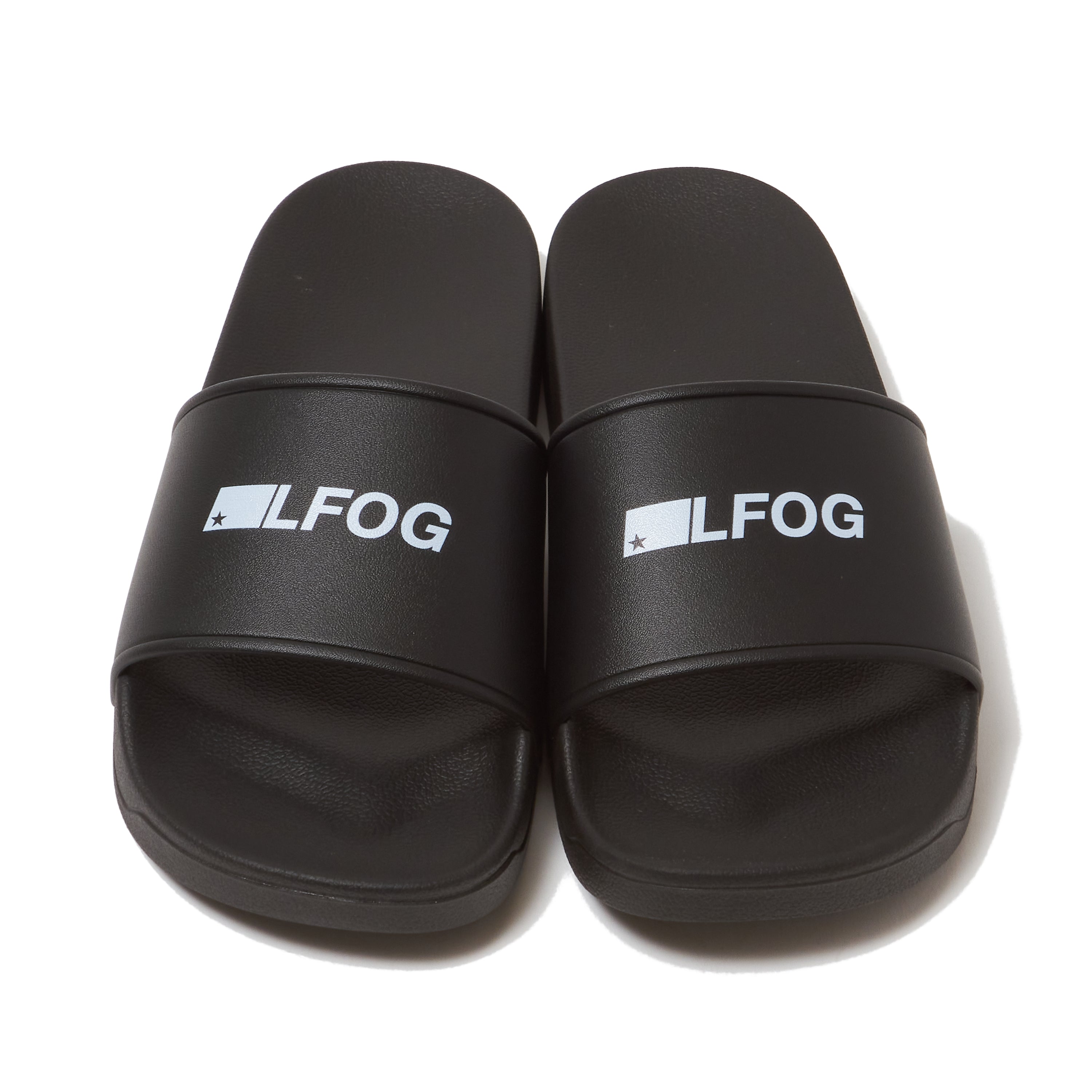 SHOWER SANDALS BLACK（LOGO） – LFOG