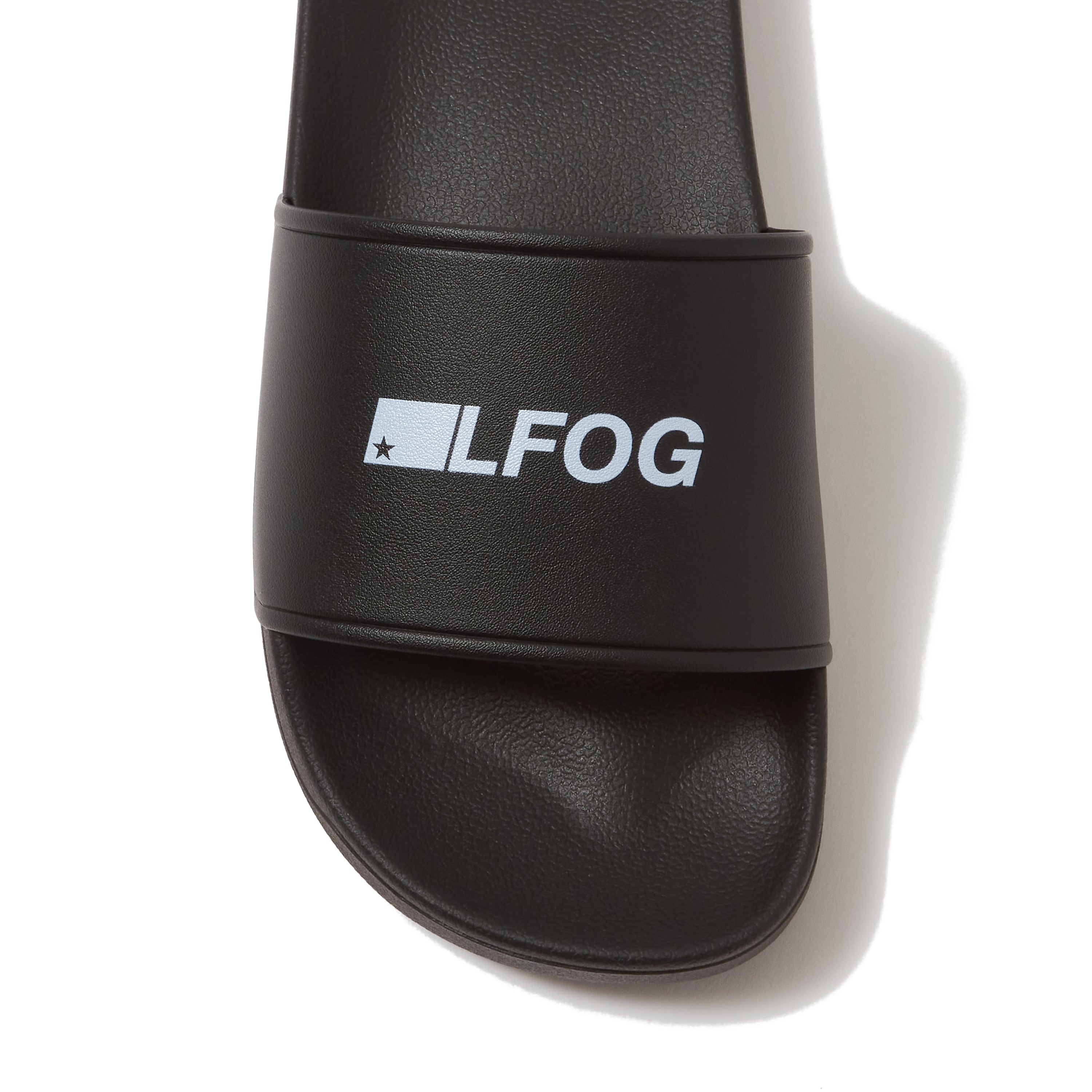 SHOWER SANDALS BLACK（LOGO） – LFOG