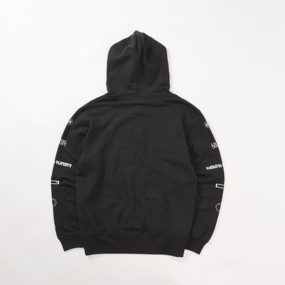 SLEEVE GRAPHIC PULLOVER HOODIE