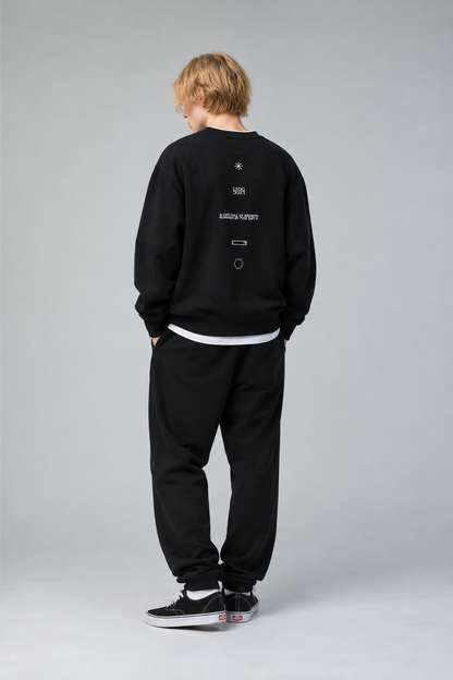 MULTI GRAPHIC CREWNECK SWEAT