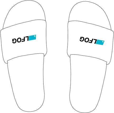 SHOWER SANDALS WHITE（LOGO）